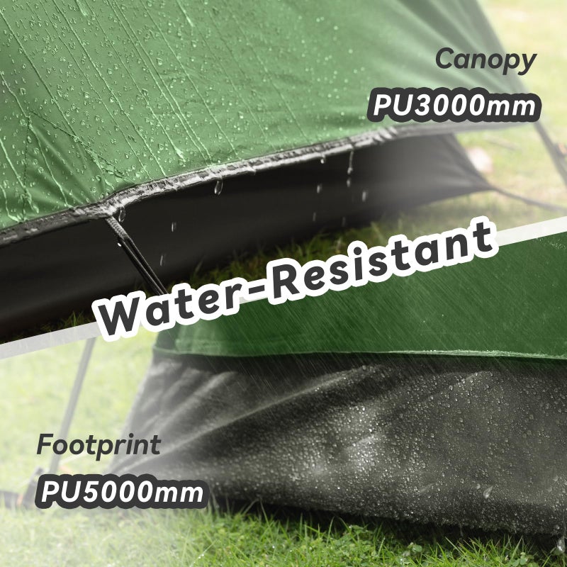 Forceatt Camping Tent 2/3/4 Person, Professional Waterproof & Windproof Lightweight Backpacking Tent Suitable for Outdoor,Hiking,Glamping, Mountaineering and Travel - Image 3